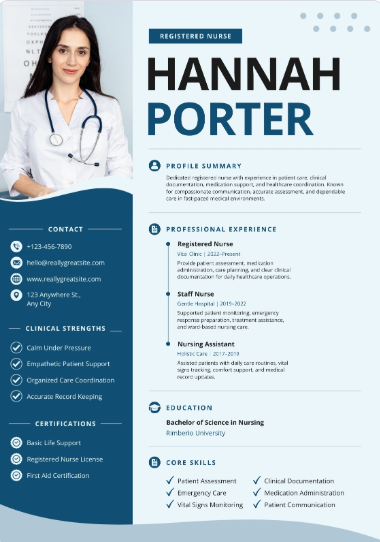 Professional CV Sample 18